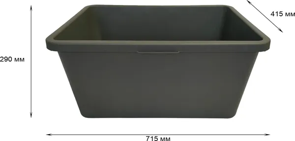 Таз строительный RV Plast Стандарт прямоугольный 0120