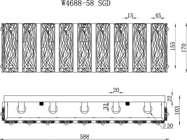Бра ILamp Panorama W4688-58 SGD
