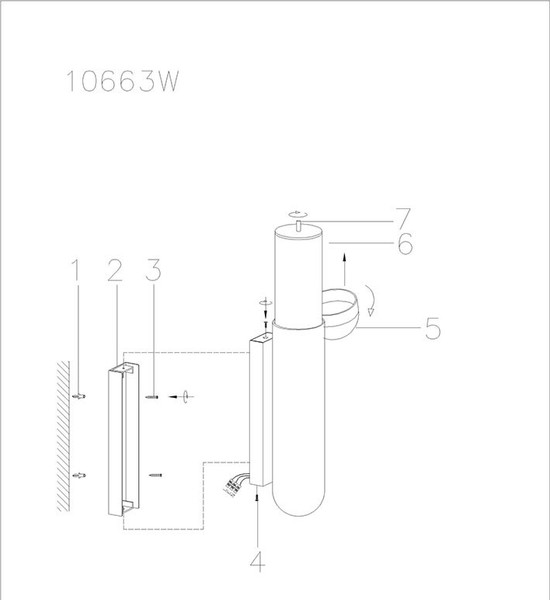 Бра ILedex Sonos 10663W-25W-3000K Brass&White