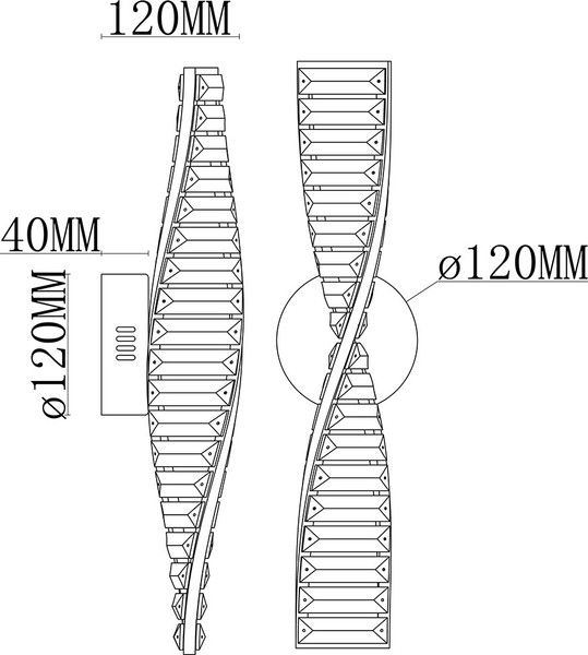 Бра ILedex Woodstock W2119-500 BR