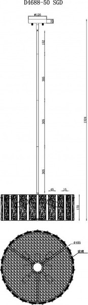 Люстра ILamp Panorama D4688-50 SGD