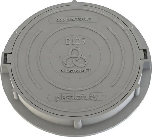 Люк канализационный PLASTKRAFT В125 125 Кн h110