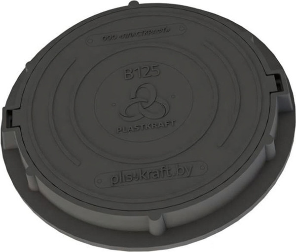 Люк канализационный PLASTKRAFT В125 125 Кн h110 - фото