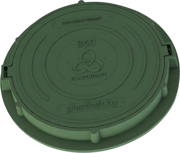 Люк канализационный PLASTKRAFT В60 60 Кн h110 - фото