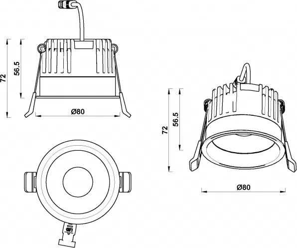Точечный светильник ILedex Technical Mars 112-12W-D80-3000K-24DG-WH