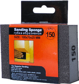 Губка абразивная Firsttool 150 прямоугольная 100x70x25мм / F060186 - фото