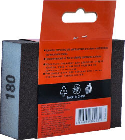 Губка абразивная Firsttool 180 прямоугольная 100x70x25мм / F060187