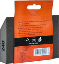 Губка абразивная Firsttool 240 угловая 125x90x25мм / F060197