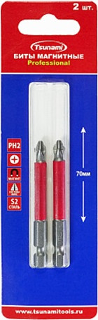 Набор бит TSUNAMI Professional PH2 70 мм - фото