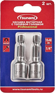 Набор головок слесарных TSUNAMI Магнитная торцевая 10x48мм - фото