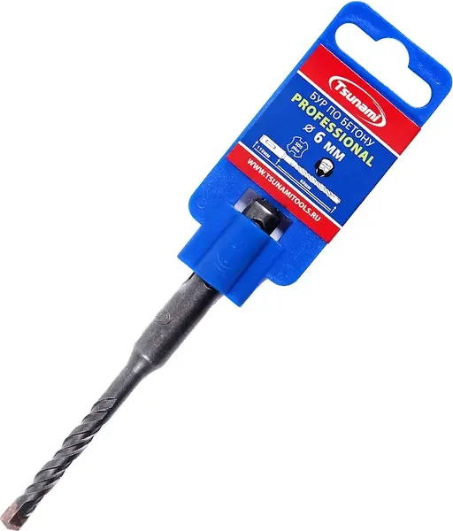 Бур TSUNAMI По бетону SDS-plus 6x110/60 - фото