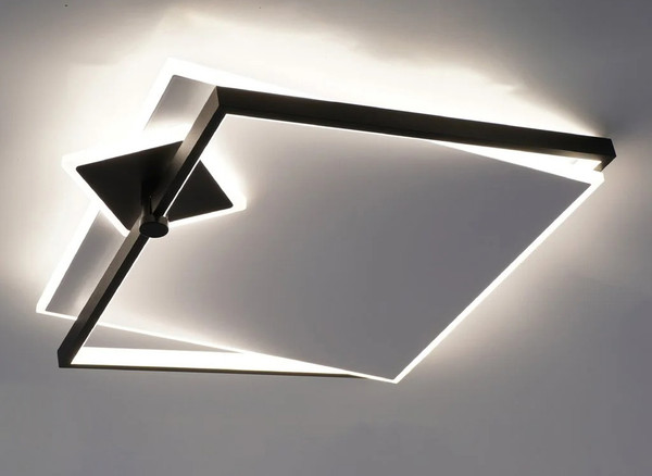 Люстра Estares Rumika 110W 3S RC-455x450x90-WHITE/BLACK/WHITE-220-IP20 - фото