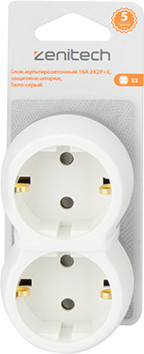 Блок розеточный Zenitech 16A 2X2P+E / 191901 - фото
