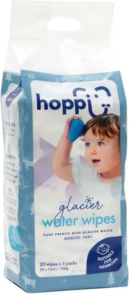 Влажные салфетки детские Hoppi C ледниковой водой / HB-008 - фото
