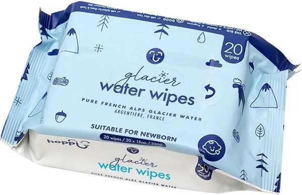 Влажные салфетки детские Hoppi C ледниковой водой / HB-008