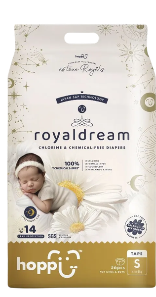 Подгузники детские Hoppi RoyalDream S 4-8кг / HB-040-S - фото