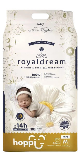 Подгузники детские Hoppi RoyalDream M 6-11кг / HB-040-M - фото