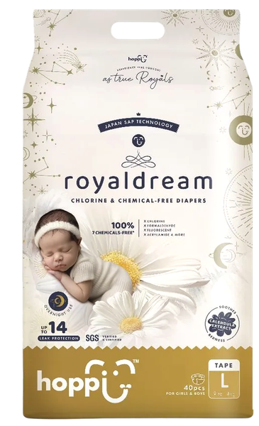 Подгузники детские Hoppi RoyalDream L 9-14кг / HB-040-L - фото