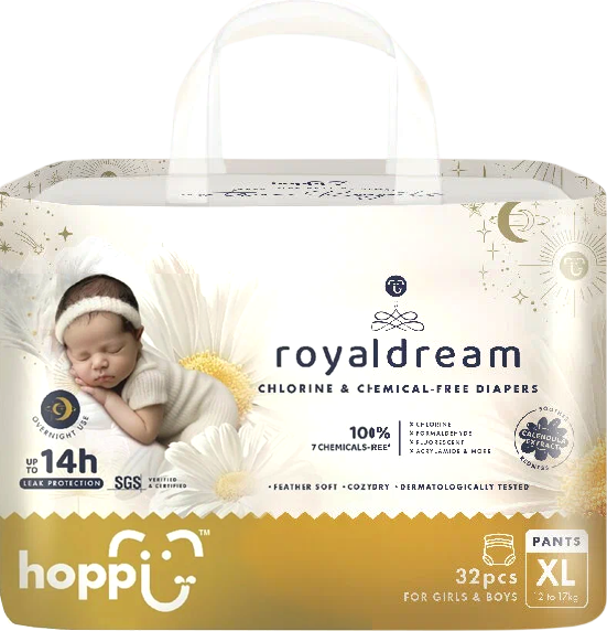 Подгузники-трусики детские Hoppi RoyalDream XL 12-17кг / HB-041-XL - фото