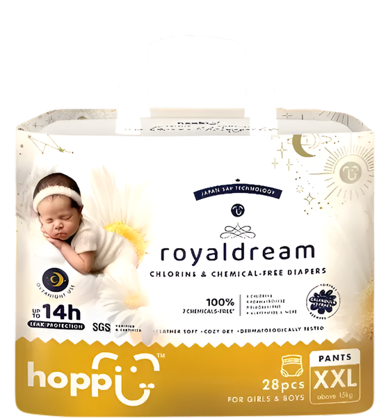 Подгузники-трусики детские Hoppi RoyalDream XXL от 15кг / HB-041-XXL - фото