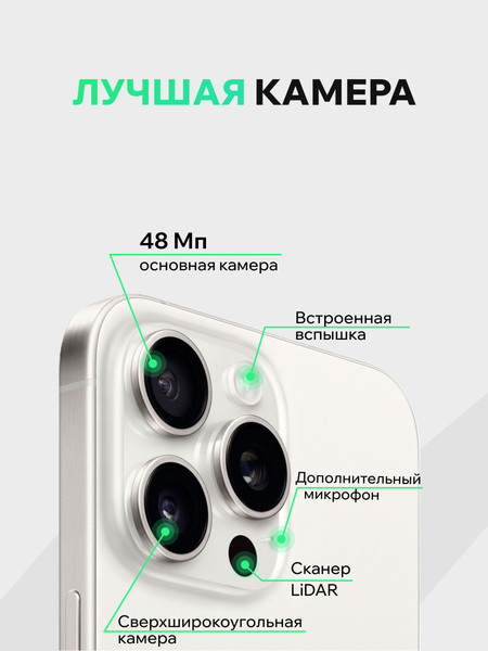 Смартфон восстановленный Apple iPhone 15 Pro 128GB ELNU Грейд В
