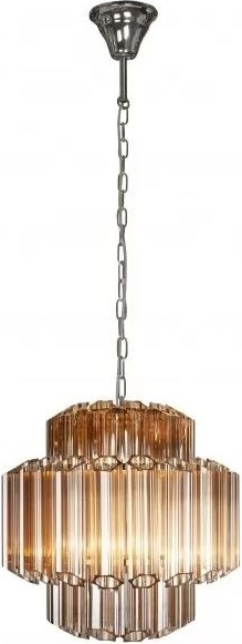 Люстра ILamp Destiny MD0267-4B Chrome+Brown - фото