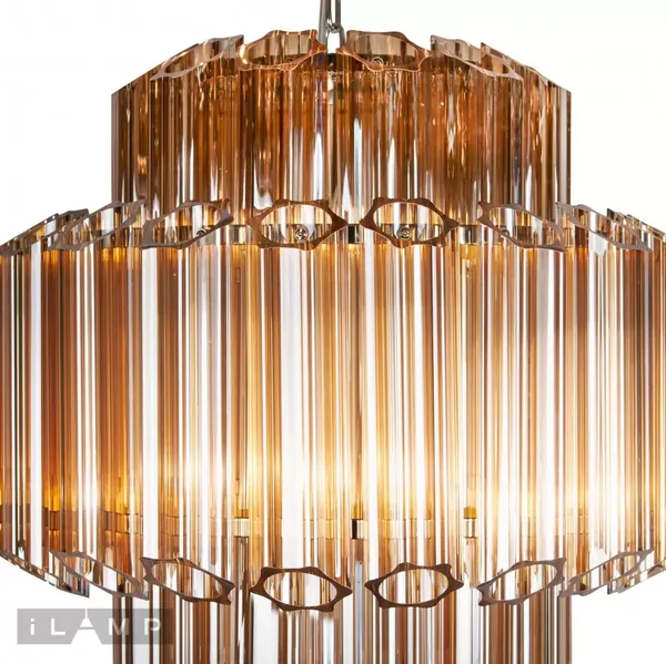 Люстра ILamp Destiny MD0267-4B Chrome+Brown