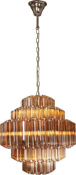 Люстра ILamp Destiny MD0267-7B Chrome+Brown - фото