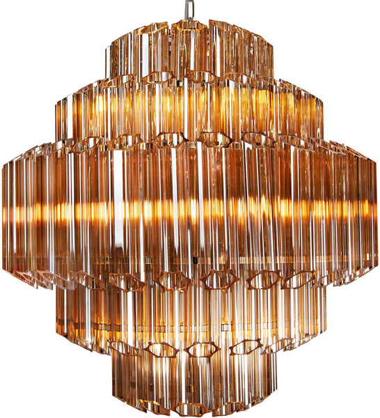 Люстра ILamp Destiny MD0267-7B Chrome+Brown