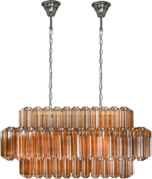 Люстра ILamp Destiny MD0267-14B Chrome+Brown