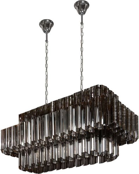 Люстра ILamp Destiny MD0267-14A Chrome+Smoky Gray - фото