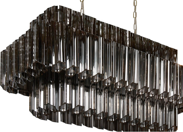 Люстра ILamp Destiny MD0267-14A Chrome+Smoky Gray