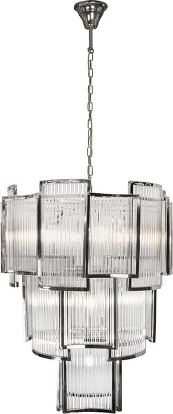 Люстра ILamp Tribeca MD0276-11 Chrome+Smoky Gray - фото