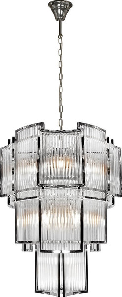 Люстра ILamp Tribeca MD0276-11 Chrome+Smoky Gray