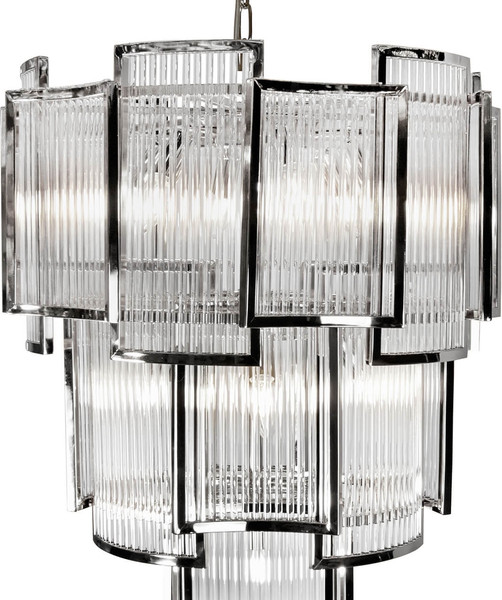 Люстра ILamp Tribeca MD0276-11 Chrome+Smoky Gray