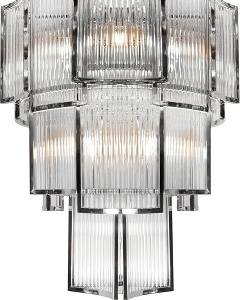 Люстра ILamp Tribeca MD0276-11 Chrome+Smoky Gray