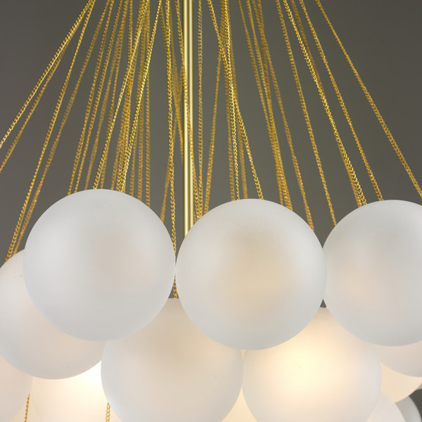 Люстра ILamp Globe 10099P/3-D800 Gold&White
