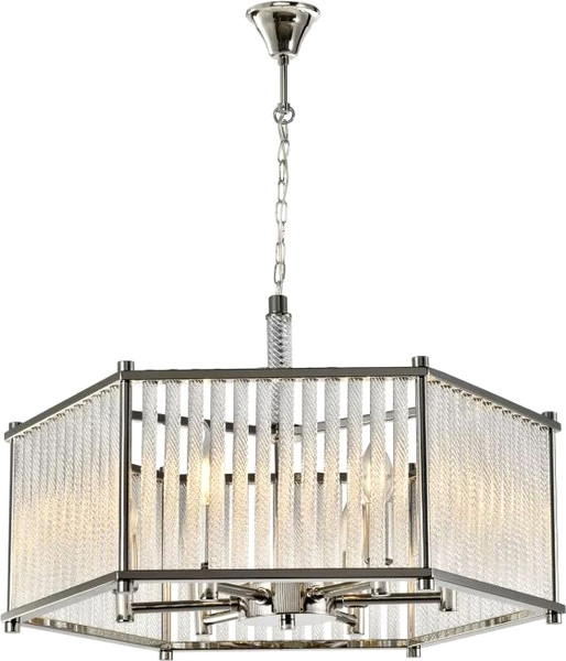 Потолочный светильник ILamp Rich P9509-6 Nickel - фото