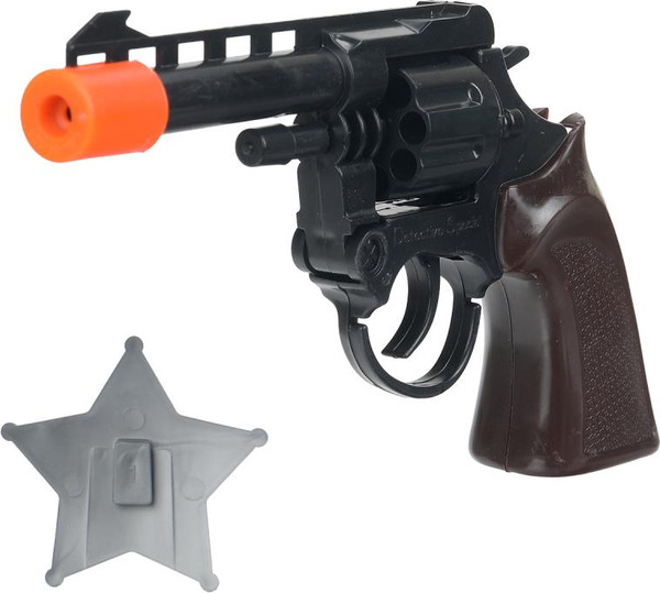 Револьвер игрушечный Играем вместе 81081-8246W-1-R (36) (288) - фото