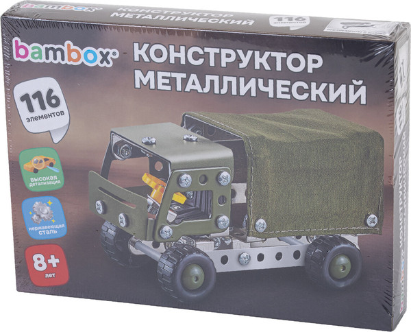 Конструктор BamBox Военный грузовик / 666362
