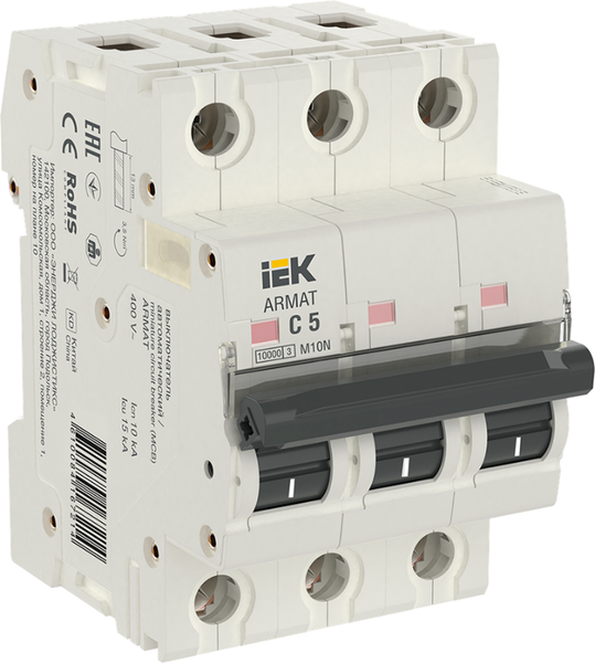 Выключатель автоматический IEK AR-M10N-3-C005