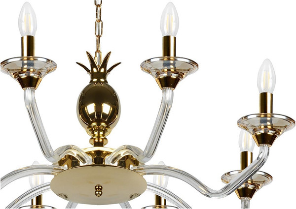 Люстра ILamp Flo YT2049-8 GD+Cear