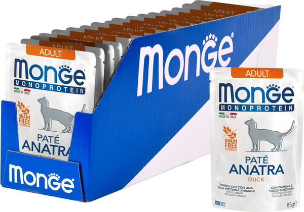 Влажный корм для кошек Monge Monoprotein Утка