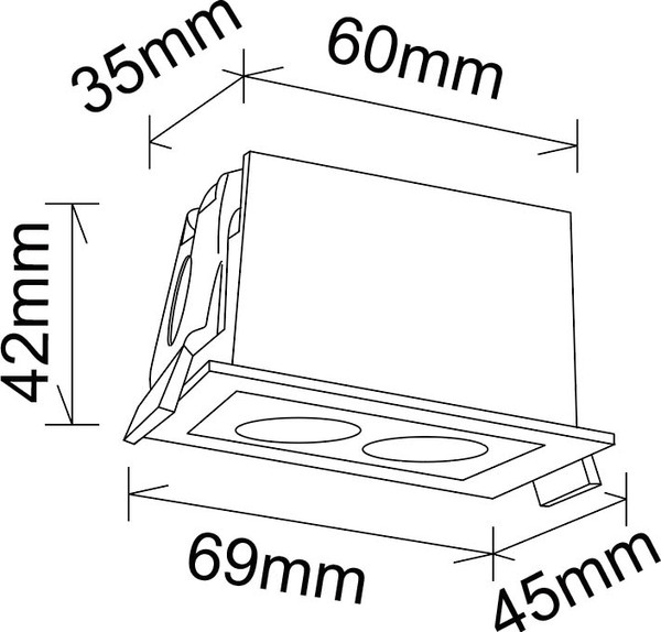 Точечный светильник Mantra Blau 9129