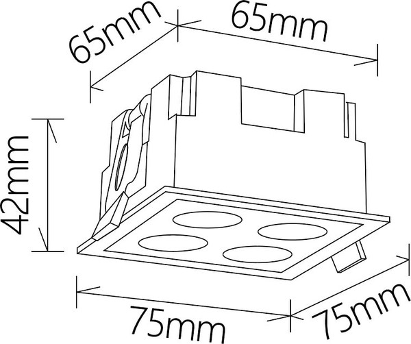 Точечный светильник Mantra Blau 9131