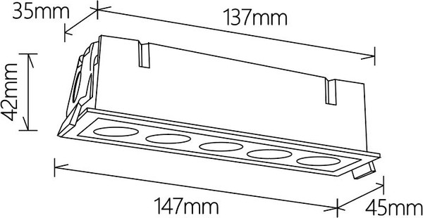 Точечный светильник Mantra Blau 9133