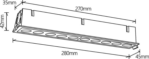 Точечный светильник Mantra Blau 9135