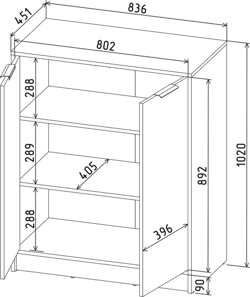 Тумба Интерлиния Концепт КТ-Т84 Глосс