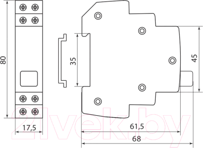 Кнопка на DIN-рейку TDM SQ0214-0018