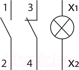 Кнопка на DIN-рейку TDM SQ0214-0018